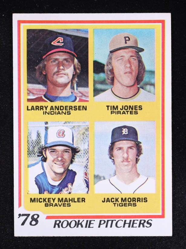 Larry Andersen RC / Tim Jones RC / Mickey Mahler RC / Jack Morris RC 1978 Topps Rookie Pitchers DP #703 at PristineAuction.com Larry Andersen RC / Tim Jones RC / Mickey Mahler RC / Jack Morris RC 1978 Topps Rookie Pitchers DP #703 at PristineAuction.com