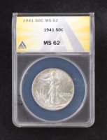 1941 Walking Liberty 50C Silver Half Dollar (ANACS MS62) at PristineAuction.com