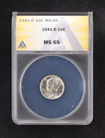 1941-D Mercury Silver Dime (ANACS MS65) at PristineAuction.com