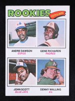 Andre Dawson RC / Gene Richards RC / John Scott / Denny Walling RC 1977 Topps Rookie Outfielders #473 at PristineAuction.com