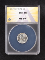 1936 Mercury Silver Dime (ANACS MS65) at PristineAuction.com