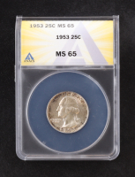 1953 Washington Silver 25C Quarter (ANACS MS65) at PristineAuction.com