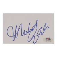 Michael Gambon Signed 3x5 Cut (PSA) at PristineAuction.com