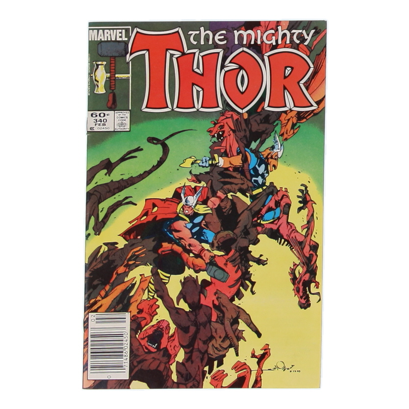 1984 "The Mighty Thor" Issue #340 Marvel Comic Book at PristineAuction.com 1984 "The Mighty Thor" Issue #340 Marvel Comic Book at PristineAuction.com