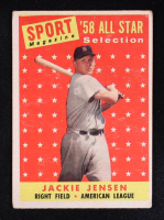 Jackie Jensen 1958 Topps AS #489 at PristineAuction.com