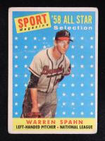 Warren Spahn 1958 Topps AS #494 at PristineAuction.com