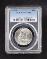 1955 Franklin 50C Silver Half Dollar, Full Bell Lines (PCGS MS64 FBL) at PristineAuction.com