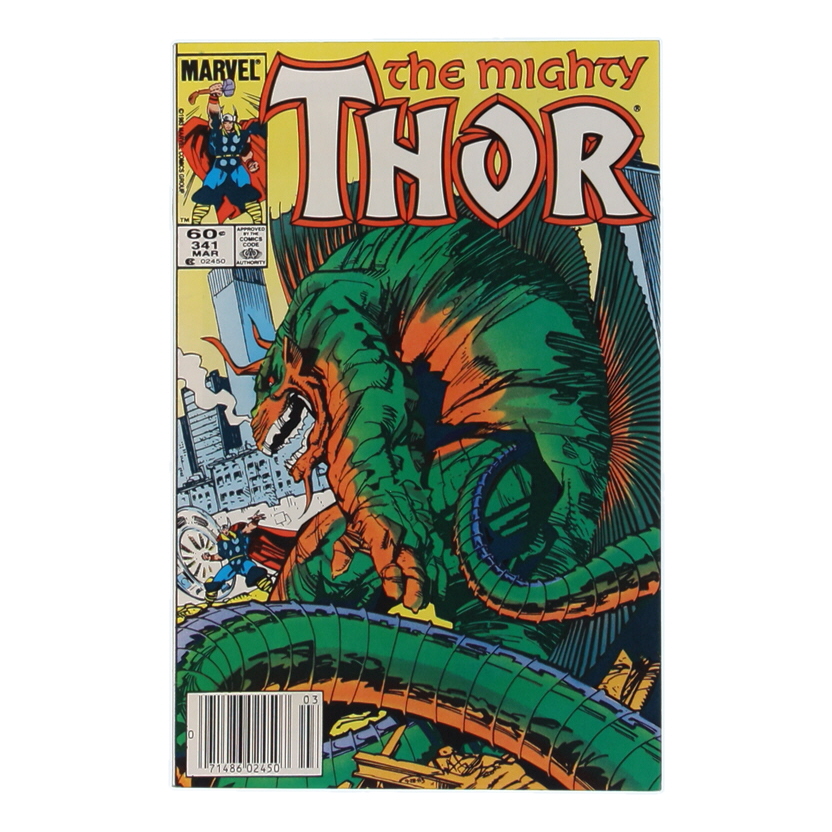 1984 "The Mighty Thor" Issue #341 Marvel Comic Book at PristineAuction.com 1984 "The Mighty Thor" Issue #341 Marvel Comic Book at PristineAuction.com
