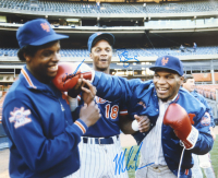 Dwight 'Doc' Gooden, Darryl Strawberry & Mike Tyson Signed Mets 16x20 Photo (JSA) at PristineAuction.com