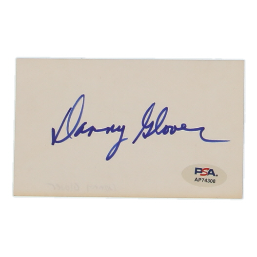 Danny Glover Signed 3x5 Cut (PSA) at PristineAuction.com Danny Glover Signed 3x5 Cut (PSA) at PristineAuction.com