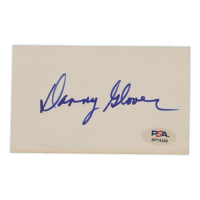 Danny Glover Signed 3x5 Cut (PSA) at PristineAuction.com