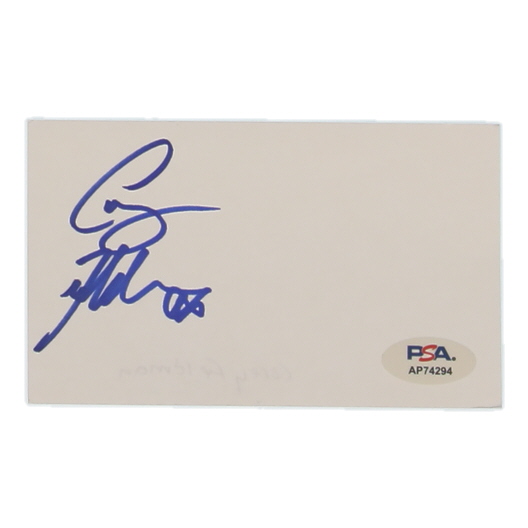 Corey Feldman Signed 3x5 Cut (PSA) at PristineAuction.com Corey Feldman Signed 3x5 Cut (PSA) at PristineAuction.com