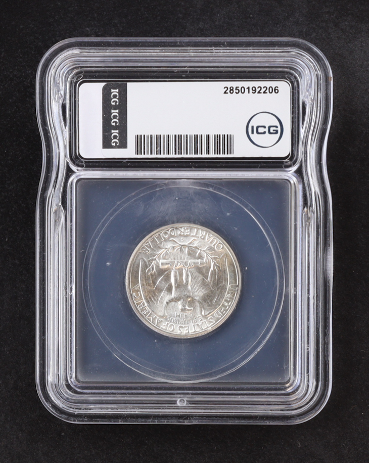 1950-S Washington Silver 25C Quarter (ICG MS65) at PristineAuction.com 1950-S Washington Silver 25C Quarter (ICG MS65) at PristineAuction.com