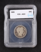 1899 Barber Silver 25C Quarter (ICG AG3) at PristineAuction.com