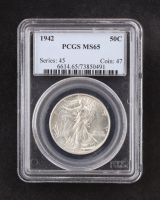 1942 Walking Liberty 50C Silver Half Dollar (PCGS MS65) at PristineAuction.com
