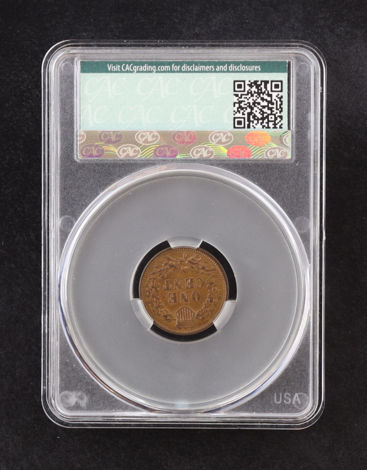 1907 Indian Head 1C Cent (CAC AU55 BN) at PristineAuction.com 1907 Indian Head 1C Cent (CAC AU55 BN) at PristineAuction.com