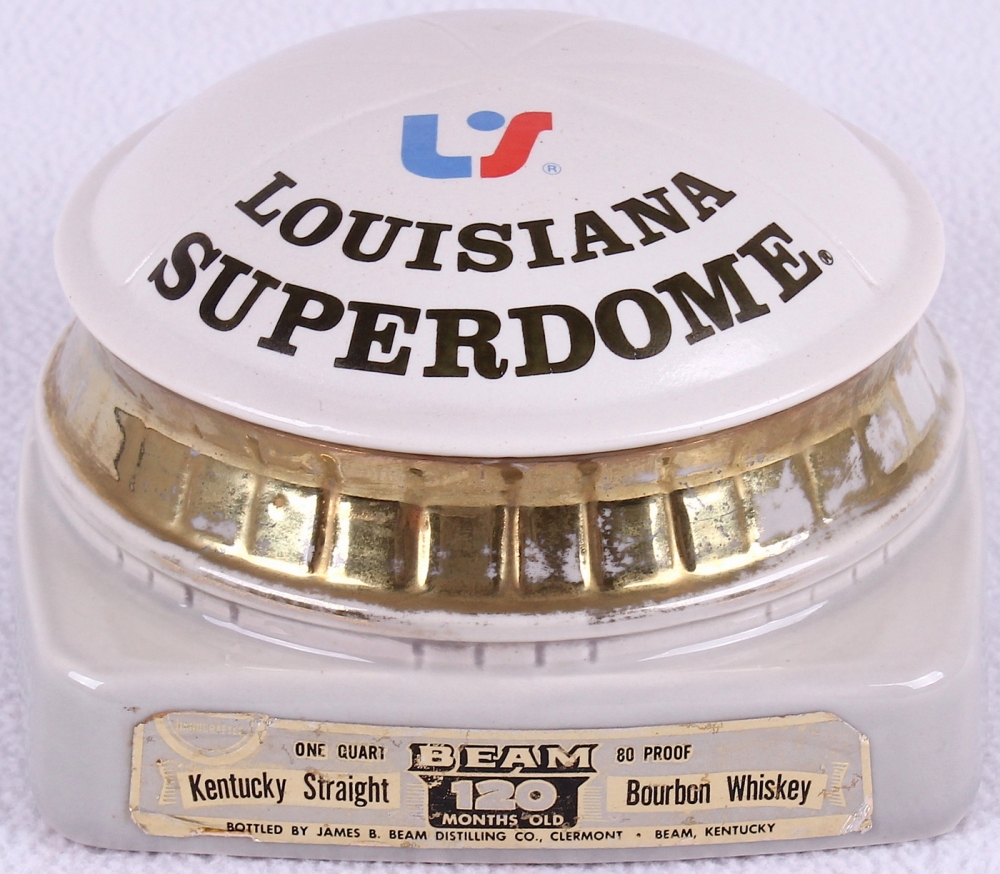 Jim Beam "Louisiana Superdome" Vintage 1975 Decanter Pristine Auction