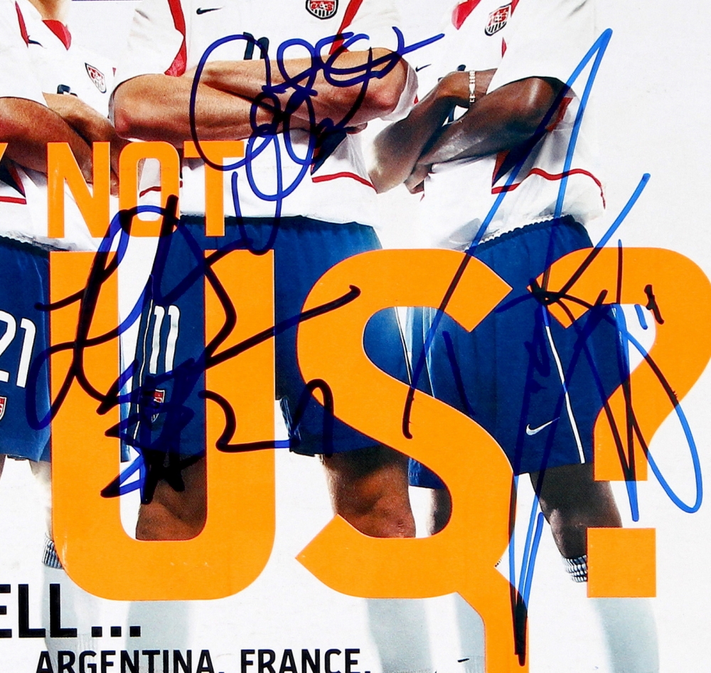 Landon Donovan, Clint Mathis & DaMarcus Beasley Signed ESPN Magazine (PSA LOA) at PristineAuction.com Landon Donovan, Clint Mathis & DaMarcus Beasley Signed ESPN Magazine (PSA LOA) at PristineAuction.com