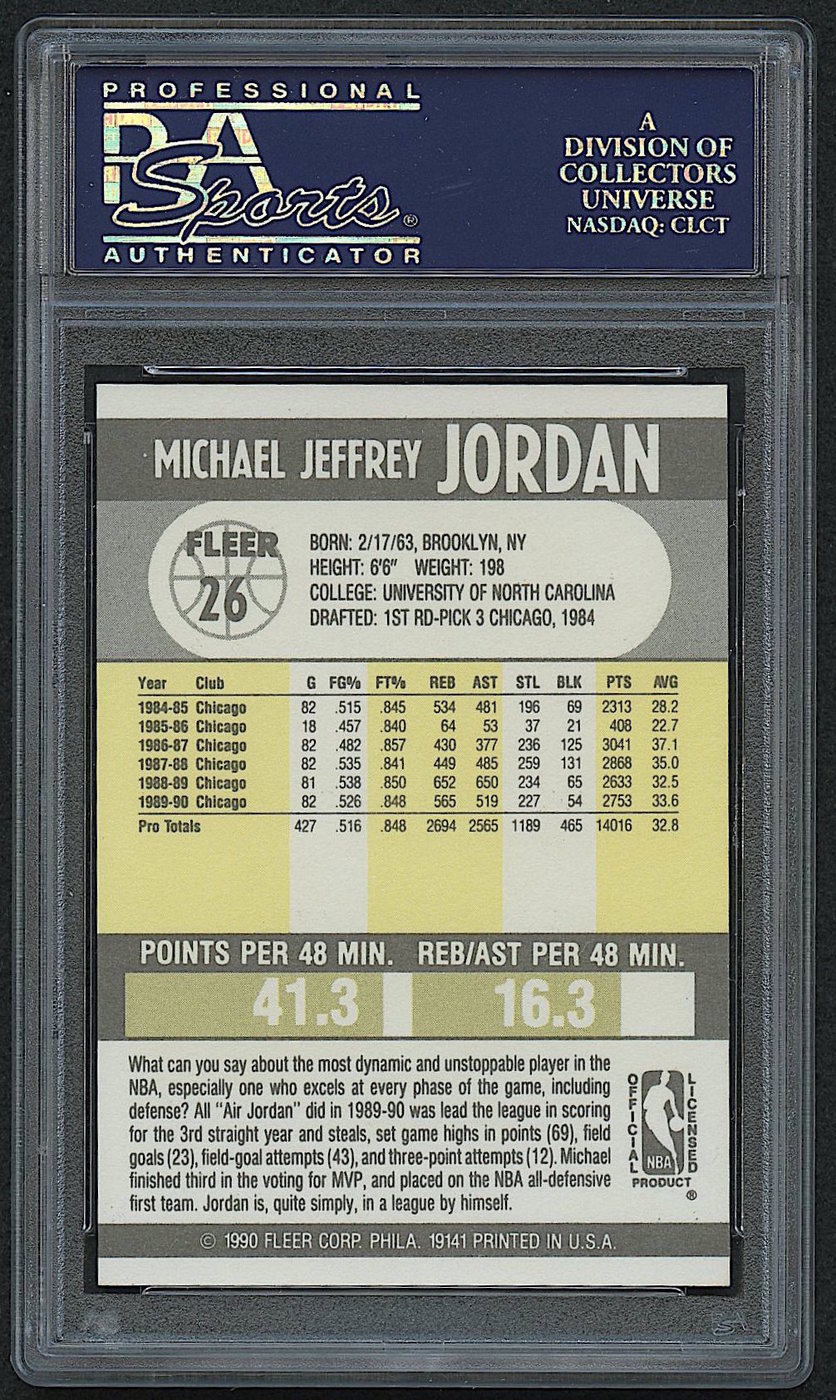 Michael Jordan 1990-91 Fleer #26 (PSA 9) at PristineAuction.com Michael Jordan 1990-91 Fleer #26 (PSA 9) at PristineAuction.com