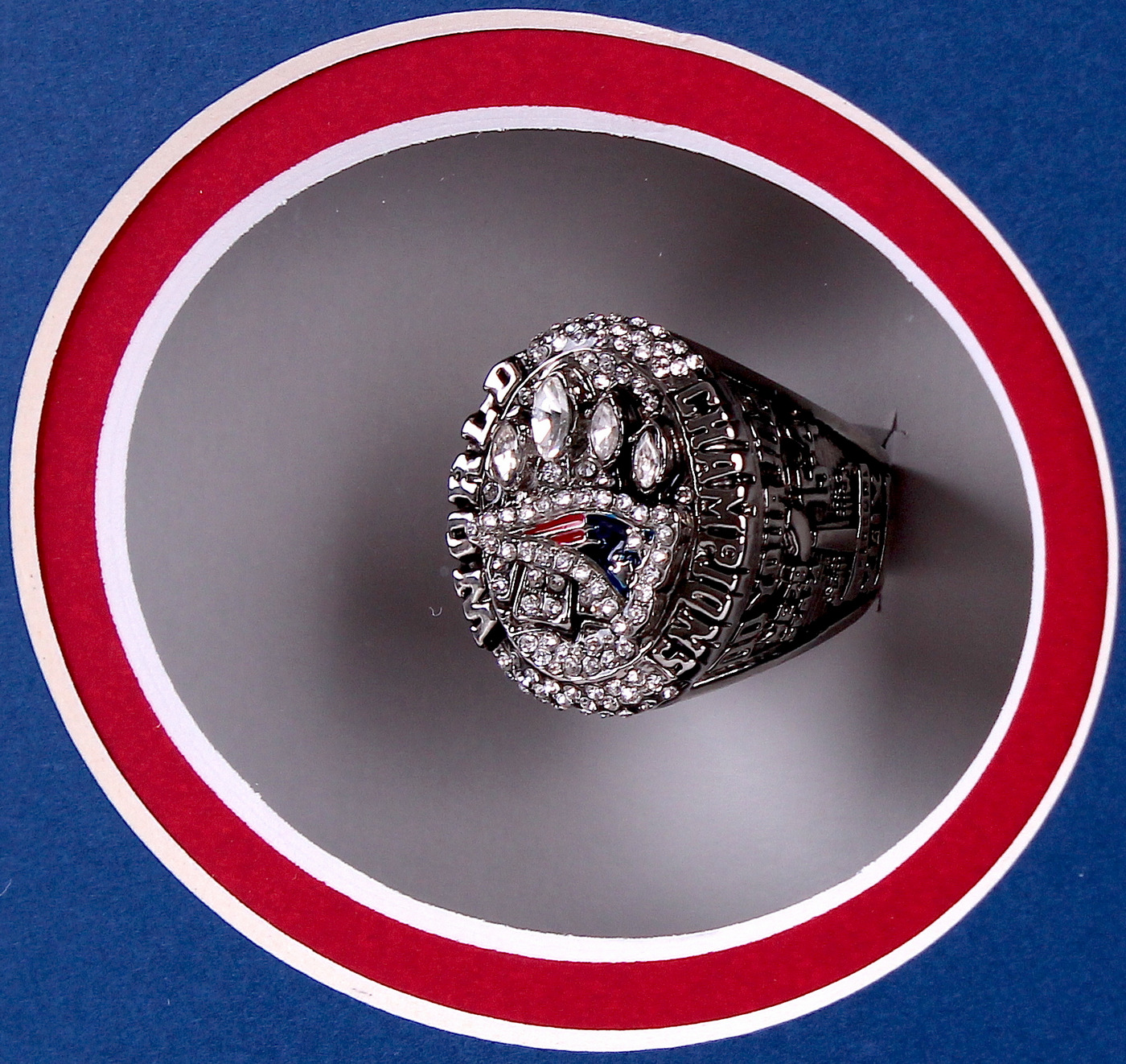 Tom Brady Patriots 14x22 Custom Framed Super Bowl XLIX Championship Ring Display at PristineAuction.com Tom Brady Patriots 14x22 Custom Framed Super Bowl XLIX Championship Ring Display at PristineAuction.com