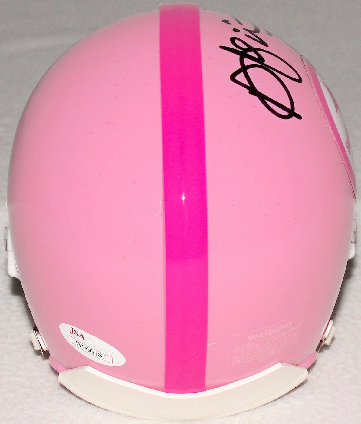 DeAngelo Williams Signed Steelers Pink Breast Cancer Awareness Mini-Helmet (JSA COA) at PristineAuction.com DeAngelo Williams Signed Steelers Pink Breast Cancer Awareness Mini-Helmet (JSA COA) at PristineAuction.com