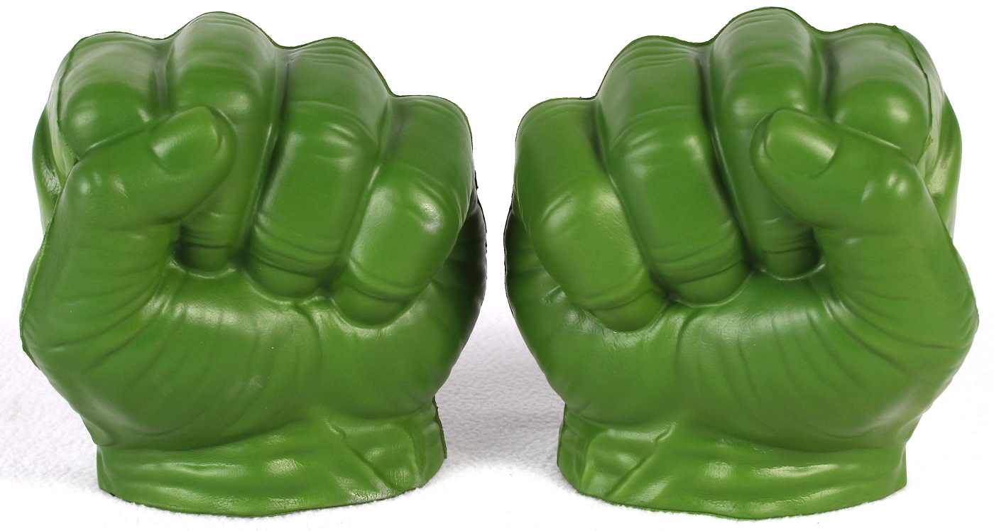 Stan Lee & Lou Ferrigno Dual Signed Full-Size "The Incredible Hulk" Fist Set (Celebrity Authentics COA) at PristineAuction.com Stan Lee & Lou Ferrigno Dual Signed Full-Size "The Incredible Hulk" Fist Set (Celebrity Authentics COA) at PristineAuction.com