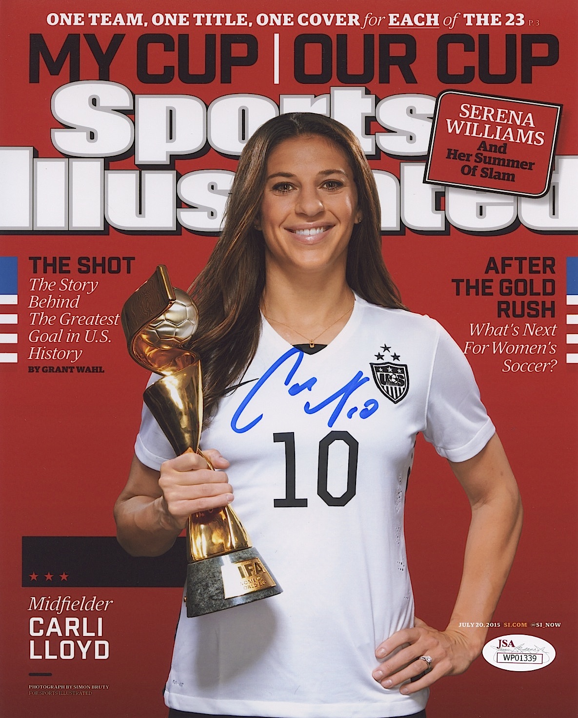 Carli Lloyd Signed Team USA Sports Illustrated 8x10 Photo (JSA COA) at PristineAuction.com Carli Lloyd Signed Team USA Sports Illustrated 8x10 Photo (JSA COA) at PristineAuction.com