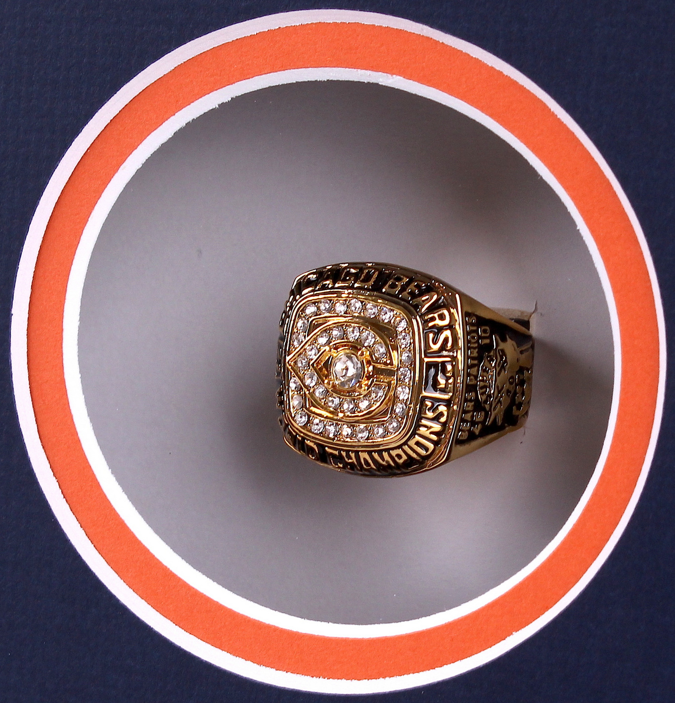 Walter "Sweetness" Payton Bears 14x22 Custom Framed Super Bowl XX Championship Ring Display at PristineAuction.com Walter "Sweetness" Payton Bears 14x22 Custom Framed Super Bowl XX Championship Ring Display at PristineAuction.com