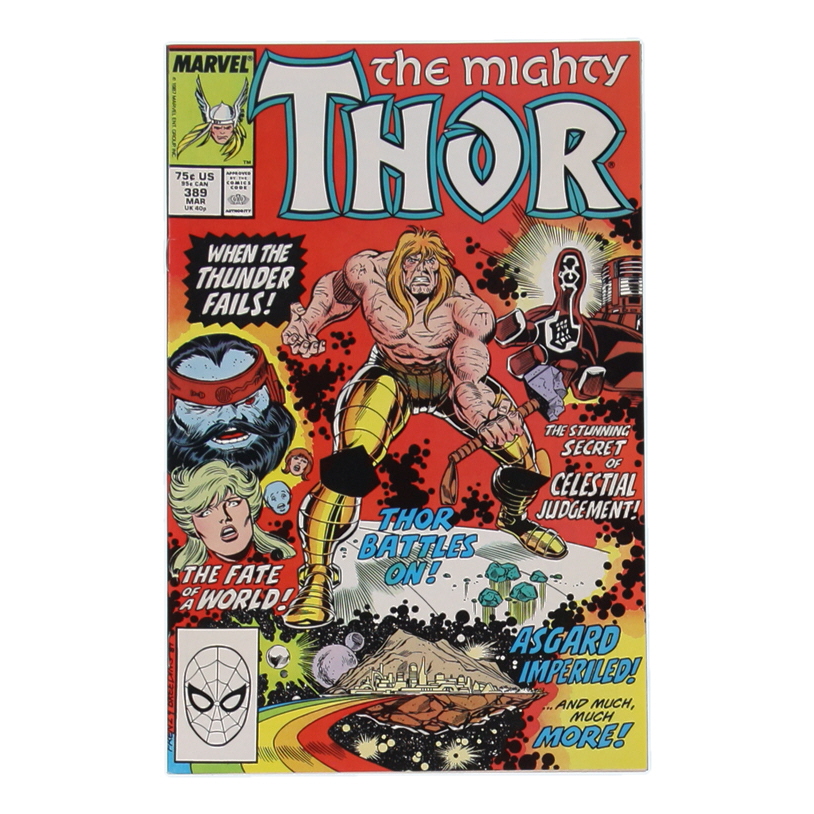 1988 "The Mighty Thor" Issue #389 Marvel Comic Book at PristineAuction.com 1988 "The Mighty Thor" Issue #389 Marvel Comic Book at PristineAuction.com