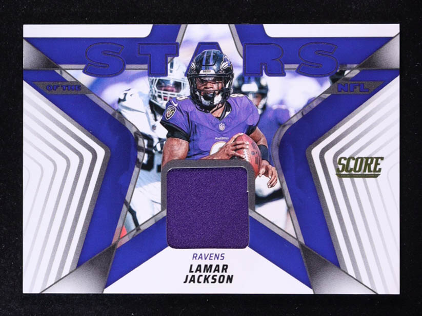 Lamar Jackson 2025 Score Stars of the NFL Jerseys #5 at PristineAuction.com Lamar Jackson 2025 Score Stars of the NFL Jerseys #5 at PristineAuction.com