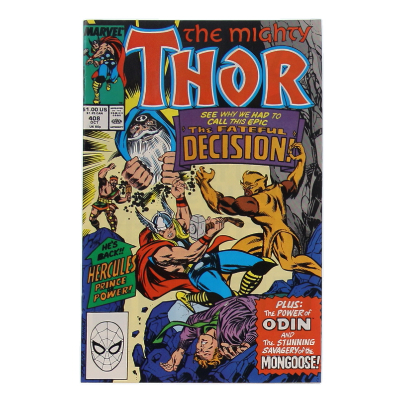 1989 "The Mighty Thor" Issue #408 Marvel Comic Book at PristineAuction.com 1989 "The Mighty Thor" Issue #408 Marvel Comic Book at PristineAuction.com
