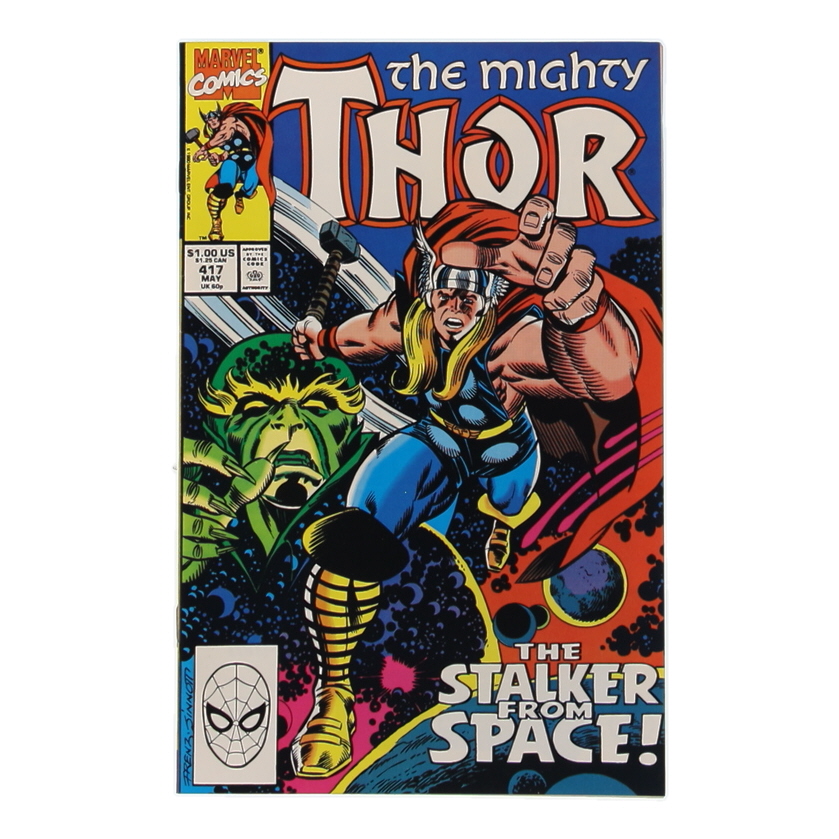 1990 "The Mighty Thor" Issue #417 Marvel Comic Book at PristineAuction.com 1990 "The Mighty Thor" Issue #417 Marvel Comic Book at PristineAuction.com