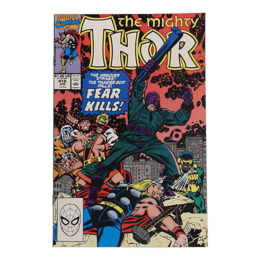 1990 "The Mighty Thor" Issue #418 Marvel Comic Book at PristineAuction.com 1990 "The Mighty Thor" Issue #418 Marvel Comic Book at PristineAuction.com