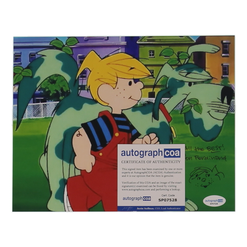 Ron Ferdinand Signed "Denis the Menace" 8x10 Photo Inscribed "All the Best!" with Hand-Drawn Sketch (ACOA) at PristineAuction.com Ron Ferdinand Signed "Denis the Menace" 8x10 Photo Inscribed "All the Best!" with Hand-Drawn Sketch (ACOA) at PristineAuction.com