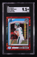 Jordan Travis 2024 Donruss Optic Preview Red Wave Prizm RR #349 RC (SGC 9.5) at PristineAuction.com