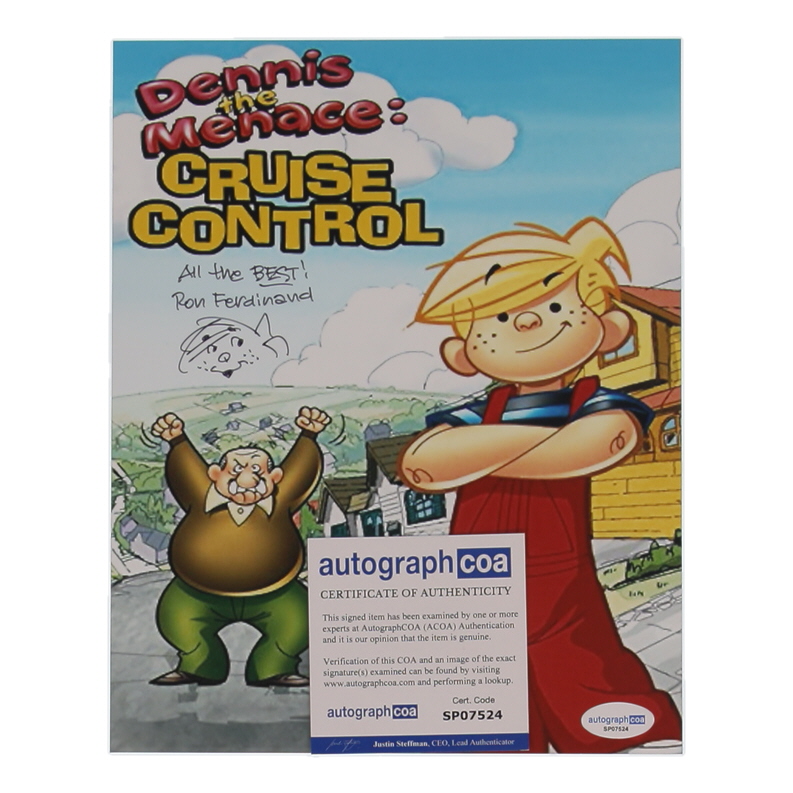 Ron Ferdinand Signed "Denis the Menace: Cruise Control" 8x10 Photo Inscribed "All the Best!" with Hand-Drawn Sketch (ACOA) at PristineAuction.com Ron Ferdinand Signed "Denis the Menace: Cruise Control" 8x10 Photo Inscribed "All the Best!" with Hand-Drawn Sketch (ACOA) at PristineAuction.com
