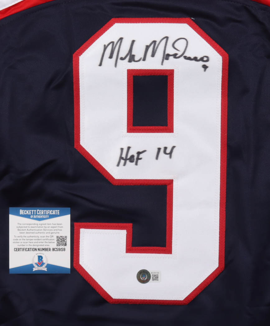 Mike Modano Signed Jersey Inscribed "HOF 14" (Beckett) at PristineAuction.com Mike Modano Signed Jersey Inscribed "HOF 14" (Beckett) at PristineAuction.com