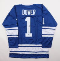 Johnny Bower Signed Jersey Inscribed "HOF 76" (Beckett) at PristineAuction.com