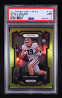 Brock Bowers 2024 Panini Prizm Draft Picks Gold Prizm #107 RC #5/10 (PSA 9) at PristineAuction.com