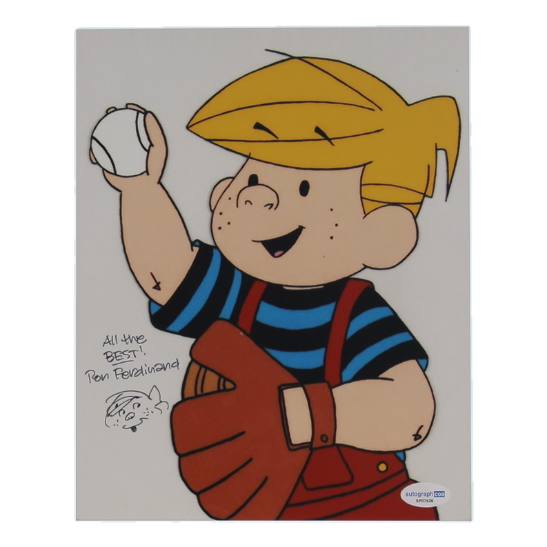 Ron Ferdinand Signed "Denis the Menace" 8x10 Photo Inscribed "All the Best!" with Hand-Drawn Sketch (ACOA) at PristineAuction.com Ron Ferdinand Signed "Denis the Menace" 8x10 Photo Inscribed "All the Best!" with Hand-Drawn Sketch (ACOA) at PristineAuction.com