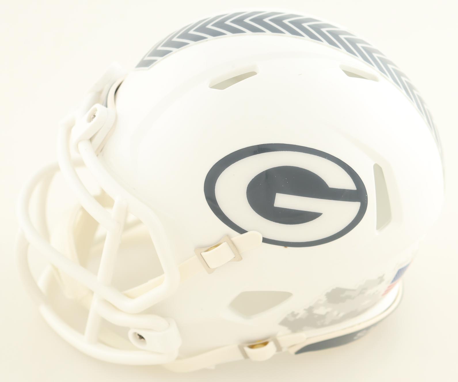 Edgerrin Cooper Signed Packers Salute To Service Alternate Speed Mini Helmet (JSA) at PristineAuction.com Edgerrin Cooper Signed Packers Salute To Service Alternate Speed Mini Helmet (JSA) at PristineAuction.com