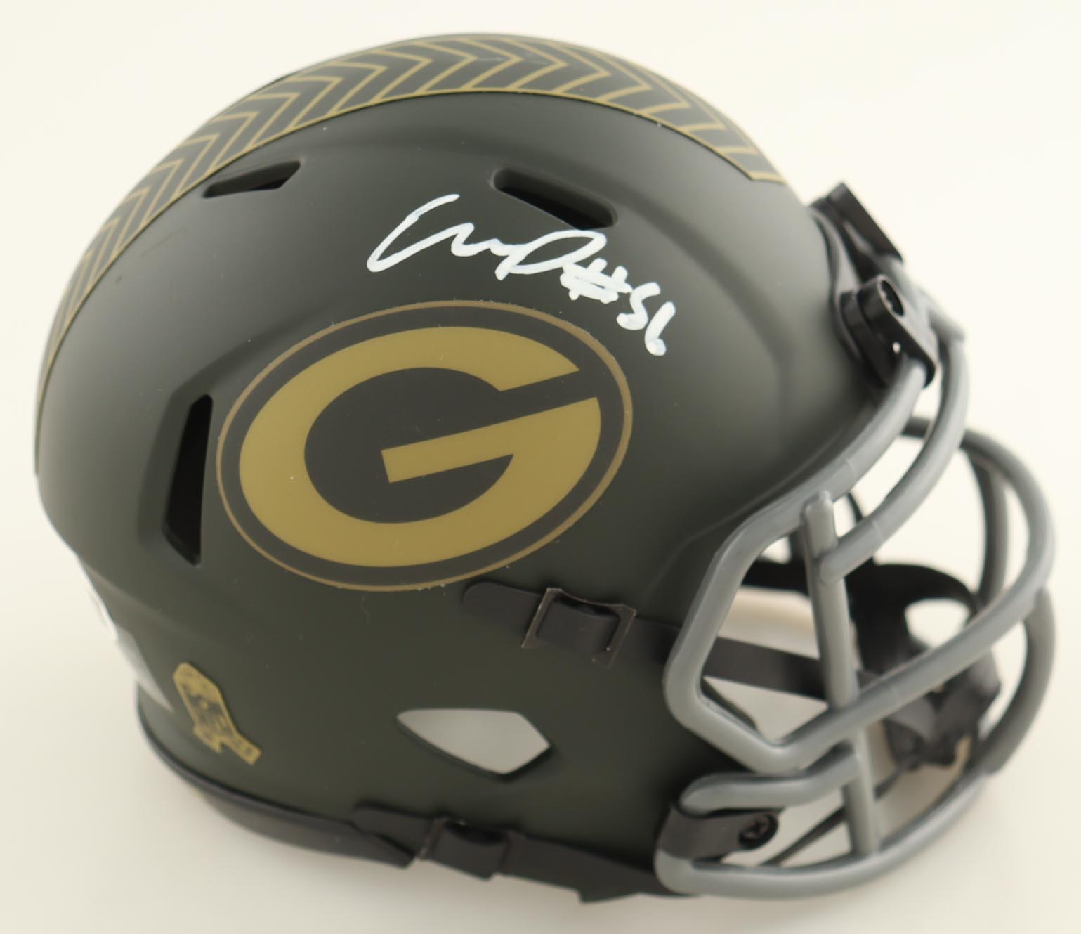Edgerrin Cooper Signed Packers Salute To Service Alternate Speed Mini Helmet (JSA) at PristineAuction.com Edgerrin Cooper Signed Packers Salute To Service Alternate Speed Mini Helmet (JSA) at PristineAuction.com