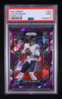 Justin Fields 2021 Panini Prizm Purple Ice #334 RC (PSA 9) at PristineAuction.com