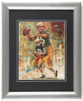 Bart Starr Signed Packers Custom Framed Art Print Display (JSA) at PristineAuction.com