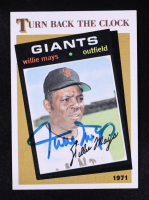 Willie Mays Signed 1986 Topps #403 (Beckett) at PristineAuction.com