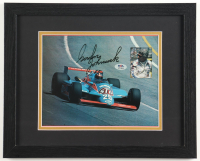 Gordan Johncock Signed "Indianapolis 500" Custom Framed Photo Display (PSA) at PristineAuction.com
