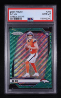 Bo Nix 2024 Panini Prizm Green Wave #309 RC (PSA 10) at PristineAuction.com