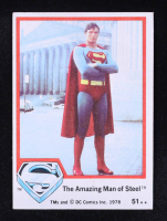 The Amazing Man of Steel 1978 Topps Superman The Movie #51 at PristineAuction.com