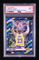 LeBron James 2024-25 Panini Prizm Prizms Choice Blue Yellow and Green #130 (PSA 9) at PristineAuction.com