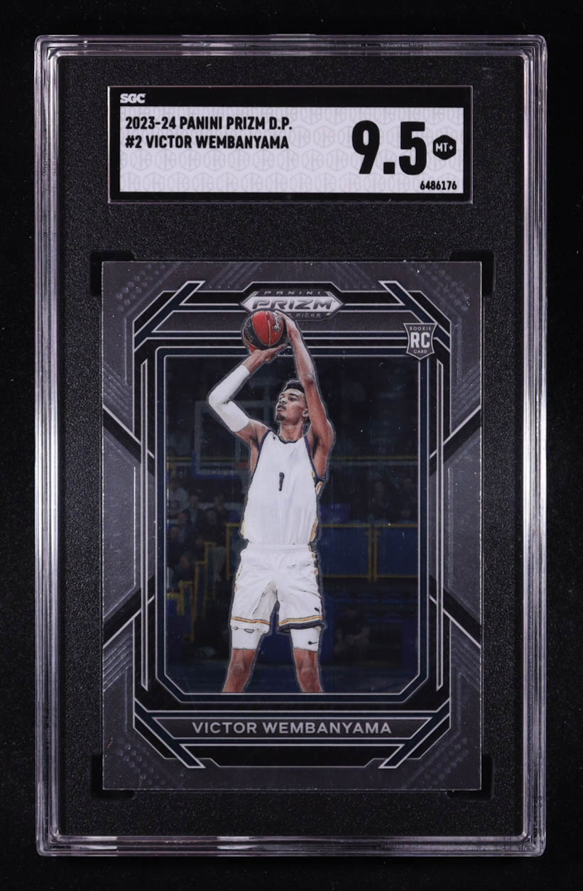 Victor Wembanyama 2023-24 Panini Prizm Draft Picks #2 RC (SGC 9.5) at PristineAuction.com Victor Wembanyama 2023-24 Panini Prizm Draft Picks #2 RC (SGC 9.5) at PristineAuction.com